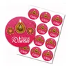 Party Decoration Happy Happy Diwali - Light Festival Round Candy Sticker Gift Chocolate Label. Order 2