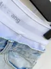 Letter Print Short Jeans Women High Waist Shorts Spring Summer Sexy Pants Fashion Breathable Pants