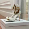 Designer BAL savia sandals luxury B decoration gold hardware uma slender high heel party dress shoes Women gladiator high heel sandals