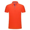 Polos masculinos de secagem rápida camisa polo esportiva design personalizado logotipo da marca/impressão bordado respirável lapela manga curta topos