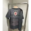 T-shirt da uomo 23SS stile giapponese Saint Michael T-shirt estiva retrò oversize ampia vintage per abbigliamento da uomo