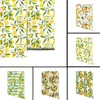 Tapety Skór i patyk owocowy Tapeta Tapeta Lemon Oranges Tree Floral Kitchen Decor Decor