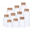 Garrafas 24pcs 47 80mm 100ml Garrafa de vidro Spice Jar Tanque de armazenamento Fral Wed Home Decor Suprimentos Recipiente de alimentos Ferramenta Cozinha Gadgets