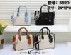 High-End-Leinwand Leder-Tasche Vintage tragbare Schulter-Messenger-Tasche Einkaufstasche Europäische und amerikanische Mode Frauen Taschen