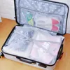 Sacos de armazenamento portátil impermeável saco de viagem bagagem partição roupas jóias ziplock zip zipado bloqueio reclosable eva