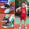 Four Seasons Kids Basketball Shoes Boys Sneakers Non Slip Children's Training Athletic Shoes Outdoor Sport Storlek 30-40 240122