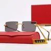 2024 Moda de designer Moda Luxúria Óculos de sol vintage Mens óculos de alta qualidade femininos metal vintage metal