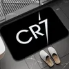 Teppiche CR7 Cristiano Ronaldo Schlafzimmer-Fußmatte, saugfähig, Badteppiche, Heimdekoration, Bodenmatte für Küche, Wohnzimmer, Teppich