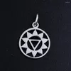 Charms 5pcs/lot 7 Chakra DIY Wholesale 316 Stainless Steel Yoga Lotus Connectors Charm Hamsa Hand Om Jewelry Necklace Pendant