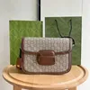 10A najwyższej jakości Horsebit 1955 Mini kobiety jedno ramię Crossbody Designer torebka GG Torba na siodło skórzane torby łańcuchowe torebki Multicolor Clutch Worka haftowa portfel haftowy