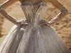 Vintage A-lijn vrouwen trouwjurk strapless lieverd bruidsjurken zonder handschoenen parels pailletten sweep trein jurk op maat gemaakte vestidos de novia