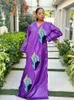 Etnisk klädbröllopsklänning Kvällsklänningar Afrikanska traditionella bazinkläder för kvinnors födelsedag