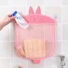 Sacs de rangement bébé dessin animé forme animale douche maille sac pour jouets de bain suspendus salle de bain support organisateur enfants eau jouet filet