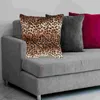 Pillow Leopard Throw Covers 18x18 Printed Plush Cover For Living Room