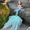 45 cm große Bjd-Puppe, 13 bewegliche Gelenke, 16 Hochzeits-Meerjungfrau, 3D-Auge, Kleidung, abnehmbares Dressup-Spielzeug, Mädchen-Kind-Geburtstagsgeschenk 240122