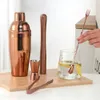 750ML Stainless Steel Cocktail Shaker Set Bartender Kit Wine Martini Boston Mixer With Strainer Measure Cup Bar Accessories Tool 240119