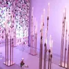 Wedding Design Metal Stands Stage Stainless Steel Backdrop Stand Wedding Walkway Large Candle Holders Stands 437