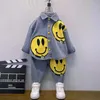 Kleidung Sets Kinder Kleidung Frühling Autumn Boy Tracksuit Fashion Boys Denim losen Mantelhosen 2pcs Anzüge Casual Kleinkind Outfits