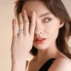 Cluster Rings Wong Rain Luxury 925 Sterling Silver Creat