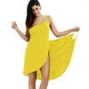 Serviette grande taille plage femmes robes bain rayure robe d'été filles séchage rapide spa magique vêtements de nuit dormir