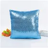 Coussin / oreiller décoratif 14 couleurs paillettes paillettes taie d'oreiller couleur unie coussin maison voiture confortable décor taille ER taie d'oreiller Dro Dhbc3