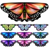 Scarves Colorful Kids Butterfly Wings Cape Girls Fairy Shawl Pixie Cloak Fancy Dress Costume Gift Costumes Accessory