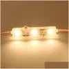 Modules LED Ip68 Mode d'injection 5630 1,5 W 3 LED Rétro-éclairage étanche Rouge Blanc Bleu 12 V 60 lm Chaque lumière publicitaire 600 pcs Lot Dhwjb