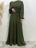 Ethnische Kleidung Chaomeng Abayas für Frauen Langes Kleid Mode einfarbig Muslim Dubai Modest Robe Kaftan Türkei Islam Kaftan Marocain