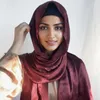 Ethnische Kleidung Arabische Frauen Hijab Langer Schal Muslim Simulierte Seide Glatter Satin Islamischer Malaysia-Schal Turban