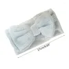 Accesorios para el cabello Diadema de tela de malla transpirable Headwrap nacido con diseño de Bowknot Bebé cómodo