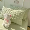 Bedroom Sets Bedding Set Queen Size Bed Sheets Set Quilt Cover Schoolgirl Washed Cotton Sheet Beddings Sets Girl 240127