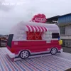 wholesale Van gonflable portatif de camion de crème glacée de 3.6 ml avec des lumières LED kiosque gonflable de voiture de salle à manger de tente de cabine de nourriture pour la promotion de la publicité