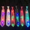 10 pezzi Papillon da uomo LED lampeggiante Illuminato con paillettes Ragazzi Cravatta Club Festa di Natale Cravatta da donna Regalo 240129