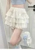 Culotte Femme 2024 Style japonais Mignon Taille élastique Citrouille Shorts Jupes Solide Femmes Kawaii Volants Bloomers Y2k Lolita Sécurité Courte