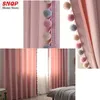 Curtain Pink Blackout Curtain s for Living Room Cotton Linen Modern Curtain s for Girls Bedroom Shading Window Drapes Custom Home Decor 240118