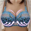 Bras Hot Full Cup Thin Underwear Small Bra Plus Size Underwire Adjustable Lace Womens Bra Breast Cover C D Embroidered Bra Lace Bras YQ240203