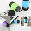 Flashlights Torches LED Mini Keychain Torch Lamp Portable USB Rechargeable Waterproof Small UV Hiking Camping Lantern
