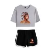 Kali Uchis Red Moon in venus Tour Ladies Tracksuit dwuczęściowy zestaw dla kobiet top i szorty swobodne odzież sportowa 2pcs oufits streetwear