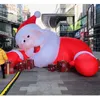 フェスティバル広告インフレータブルクリスマス父サンタクロースバルーンクライミングスタイルあなたのビジネスのためにカスタマイズされています