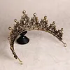 Fermagli per capelli Barocco Nero Rosso Verde Cristallo Cuore Diademi da sposa Corona Strass Diadema Spettacolo Velo Tiara Fascia Accessori da sposa