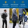 Rhinowalk-bolsa para bicicleta, alforja, impermeable, 20L, multifuncional, trasera, bolsa para alforja, bolsa de viaje para ciclismo, color azul y negro, 240202