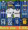 Inters Milans Retro Soccer Jerseys Ronaldo Crespo Adriano 97 98 99 00 03 04 07 08 09 2010 2011 Finals Milito Sneijder J.Zanetti Ibrahimovic Men Classic Football Shirt