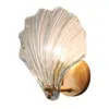 Wandlamp Moderm Sea Shell LED-lampen Hanglampen Glazen lampenkap Lndoor Verlichting Slaapkamer Eetkamer Gangpad Kokos Decor Glans