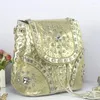 Sacos de noite marca elegante strass moda feminina bolsa de ombro jeans casual senhoras denim bolsas femininas tote mochila