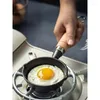 Pans 10cm For Indoor Outdoor Camping Egg Pan Cast Iron Skillet Frying With Dual Drip Spouts Small Cooking Pot