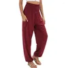 Women's Pants Harem Boho Loose Casual Hippy Trousers Baggy Aladdin Sport Pant High Waist Yoga Cozy Pantalones De Mujer