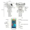 Nattljus est galaxprojektor uppgraderade astronautstjärna lampa nebula mån tak himmel ljus med timer och avlägsen Bluetooth -högtalare