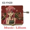 Decorative Figurines Wooden Color Print Lilium Anime Elfen Lied Music Box For Girlfriend Wife Fans Year Christmas Gifts Boys Girls Toy