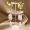 Stud Earrings 2024 Thanksgiving Pearl Jewelry European And American Exaggerated Irregular Baroque