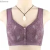 Reggiseni Reggiseno con apertura e chiusura frontale in morbido cotone da donna traspirante senza anello in acciaio Reggiseno confortevole reggiseno intimo di grandi dimensioni YQ240203